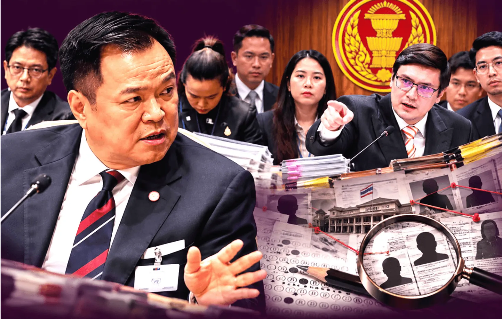 Bê bối gian lận thi công chức Thái Lan mở rộng: Thủ tướng Anutin bị triệu tập, hơn 70 người nằm trong diện rà soát