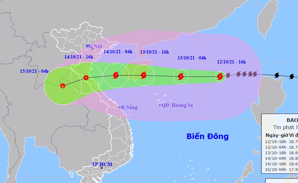 Bão số 8 di chuyển nhanh, cường độ rất mạnh, dự báo vào Thanh Hóa đến Quảng Bình
