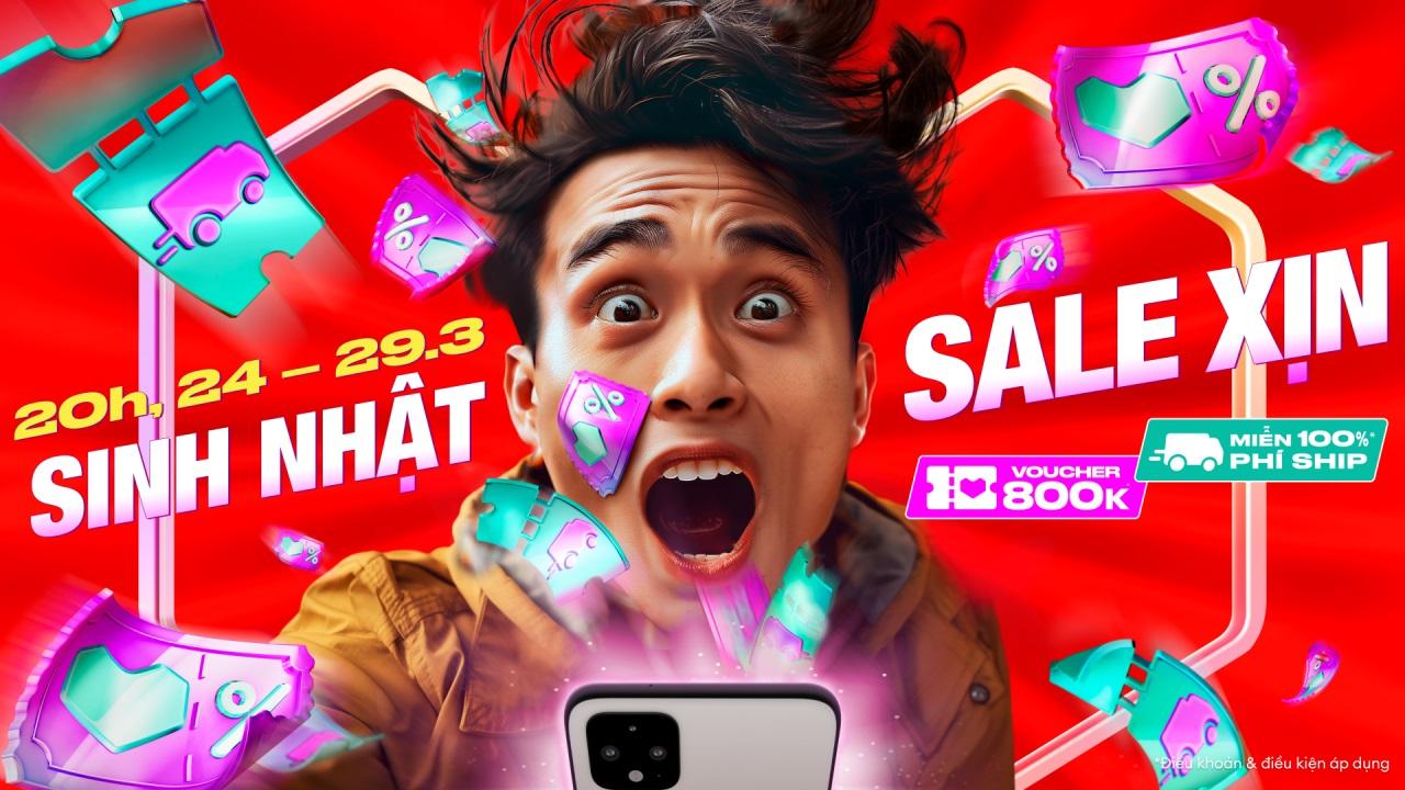 Lazada Việt Nam chính thức mở tiệc “Sinh Nhật Sale Xịn”