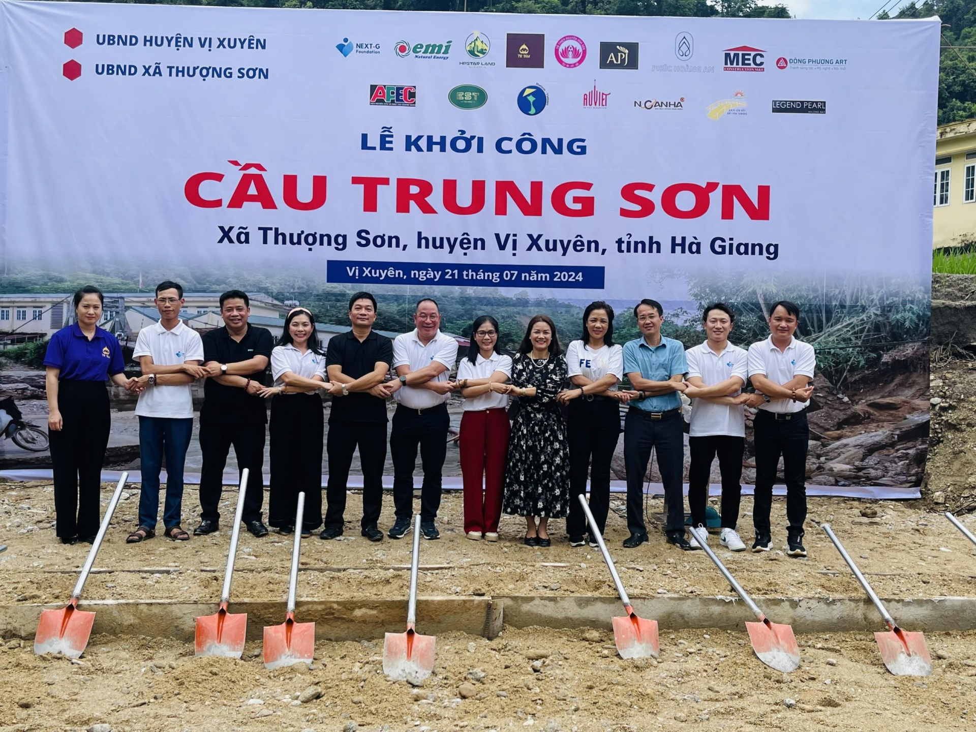 Quỹ Next-G Foundation: Lễ khởi công xây dựng cầu Trung Sơn tại Vị Xuyên - một biểu tượng của sự đoàn kết và chung tay vì cộng đồng