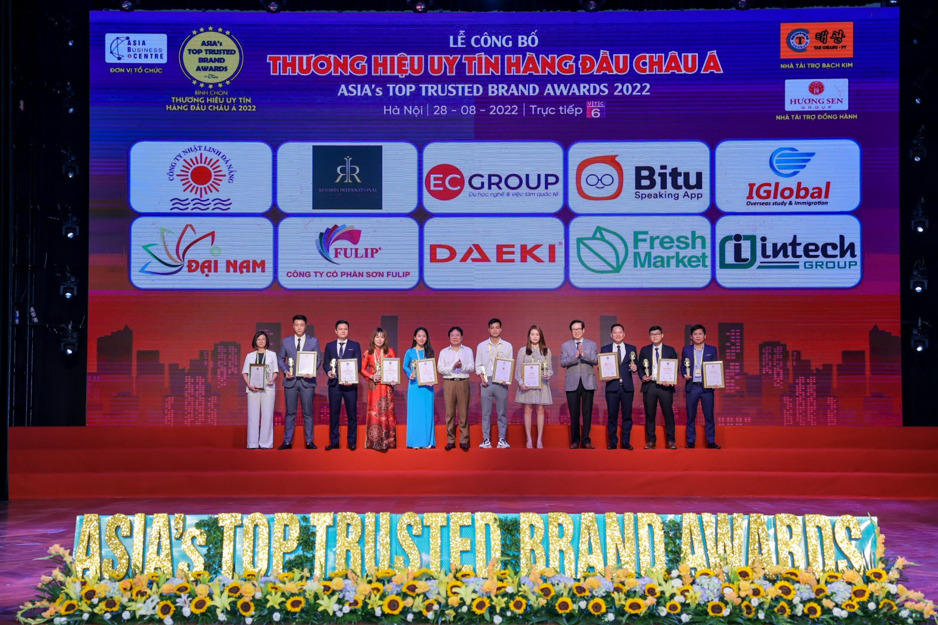 EC Group đạt danh hiệu Thương hiệu uy tín hàng đầu châu Á 2022