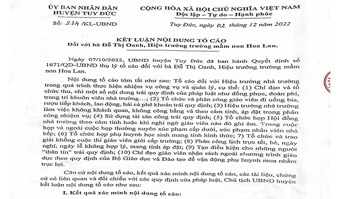 Lộ thông tin người tố cáo vụ điều giáo viên đi tiếp khách 'VIP'