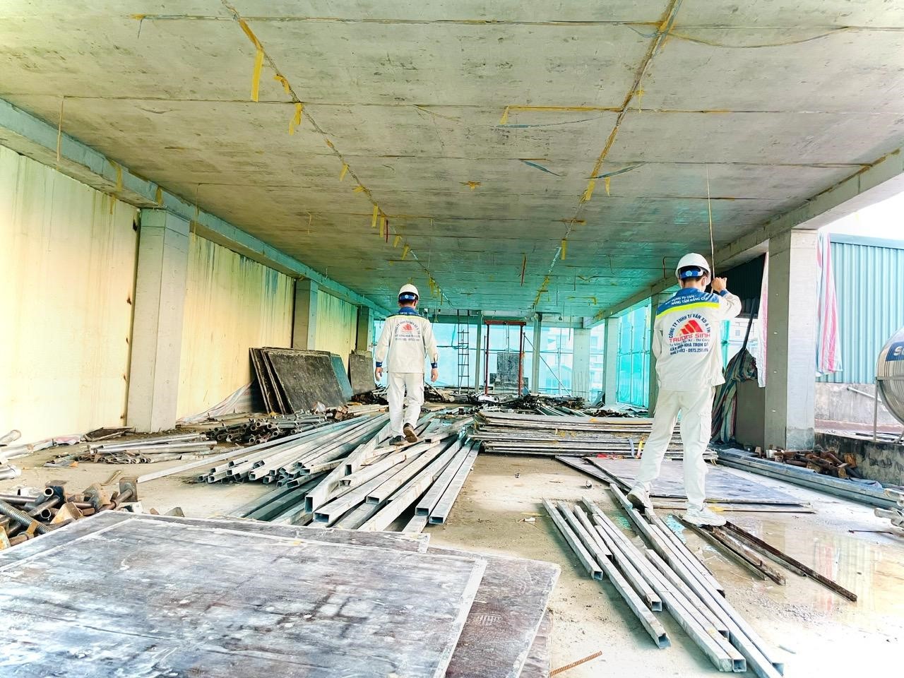 Trường Sinh – Công nghệ thi công sàn phẳng không dầm