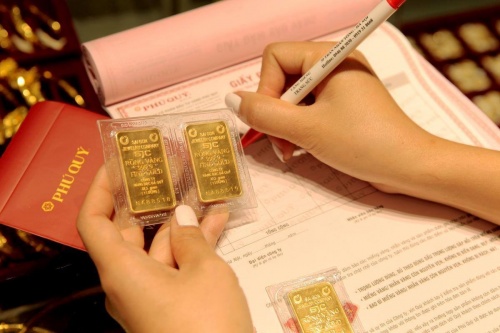 Giá vàng liên tiếp giảm phiên thứ hai