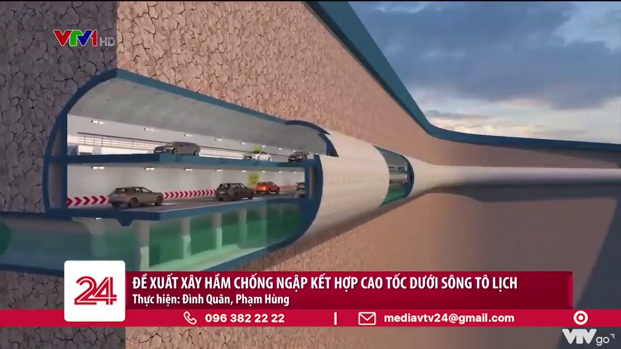 Đề xuất xây dựng hầm chống ngập kết hợp cao tốc dưới lòng sông Tô Lịch