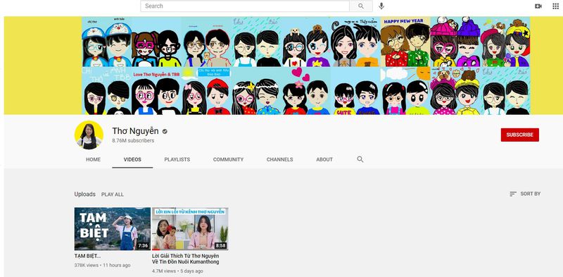 Kênh YouTube Thơ Nguyễn ẩn hết video, tắt kiếm tiền và nói lời 'tạm biệt'
