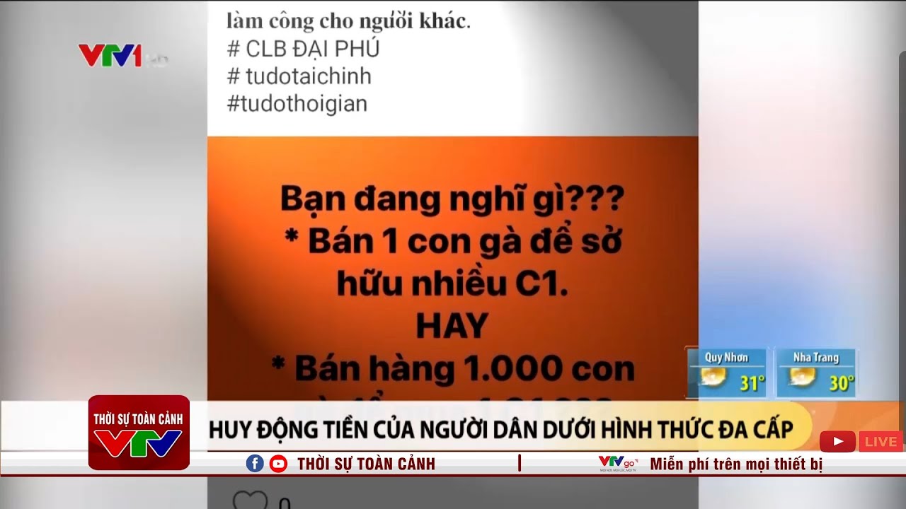 Huy động tiền của người dân dưới hình thức đa cấp