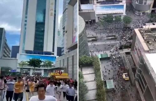 Nhà chọc trời chao đảo, dân hoảng loạn bỏ chạy tại Thâm Quyến