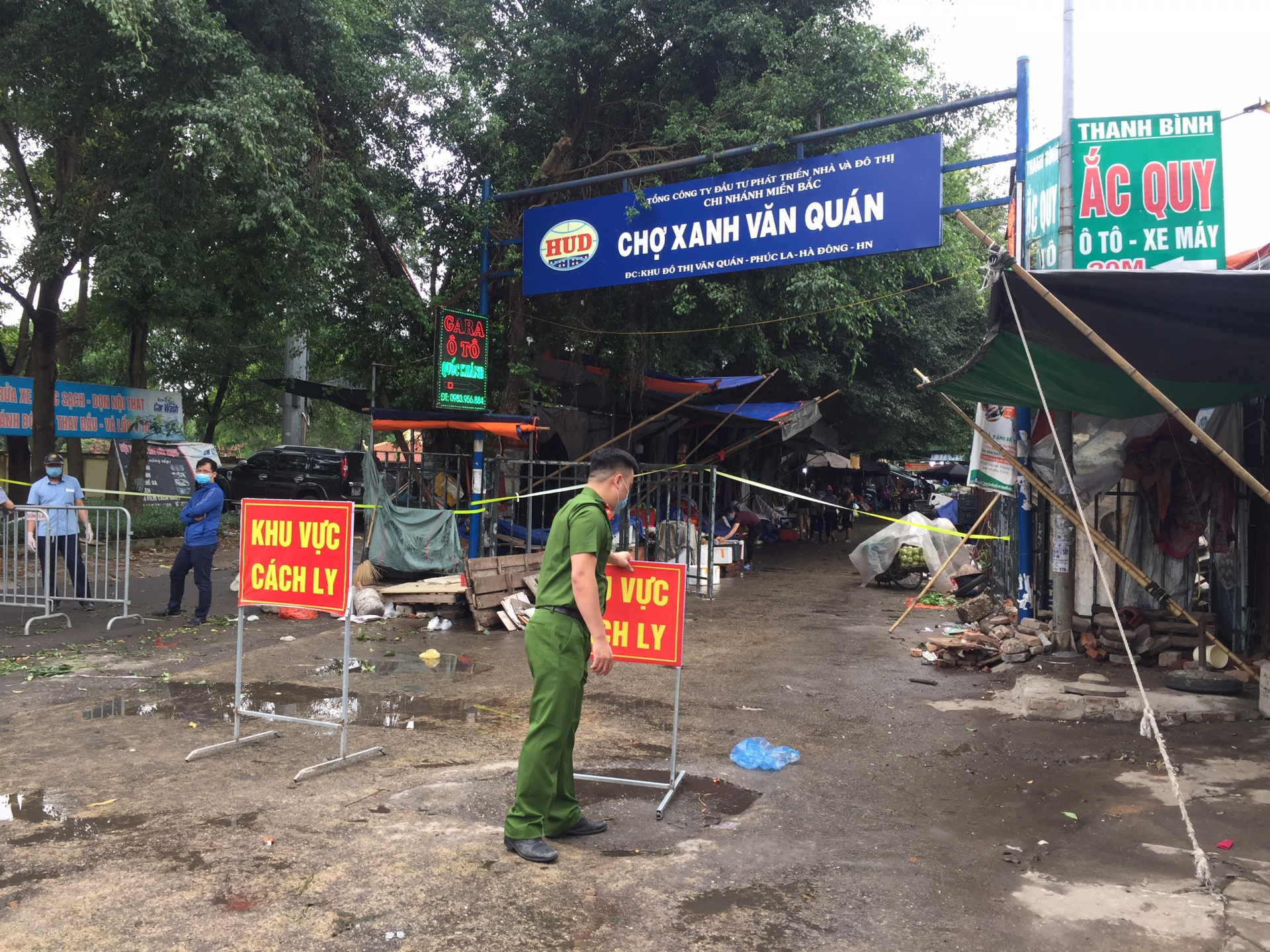 Tạm thời phong toả chợ Xanh Văn Quán vì liên quan ca nghi mắc Covid-19 ở Công ty T&T