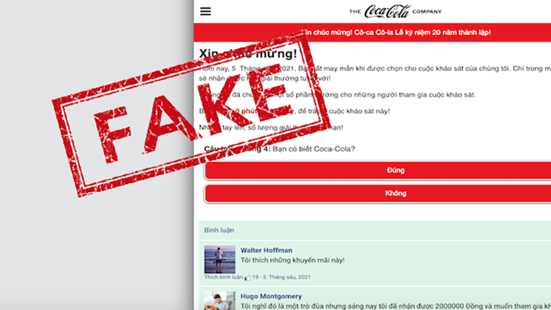 Cảnh báo: Xuất hiện đường link giả mạo Quỹ phúc lợi Coca-Cola trên Facebook, nhiều tài khoản bị hack 'bay màu'