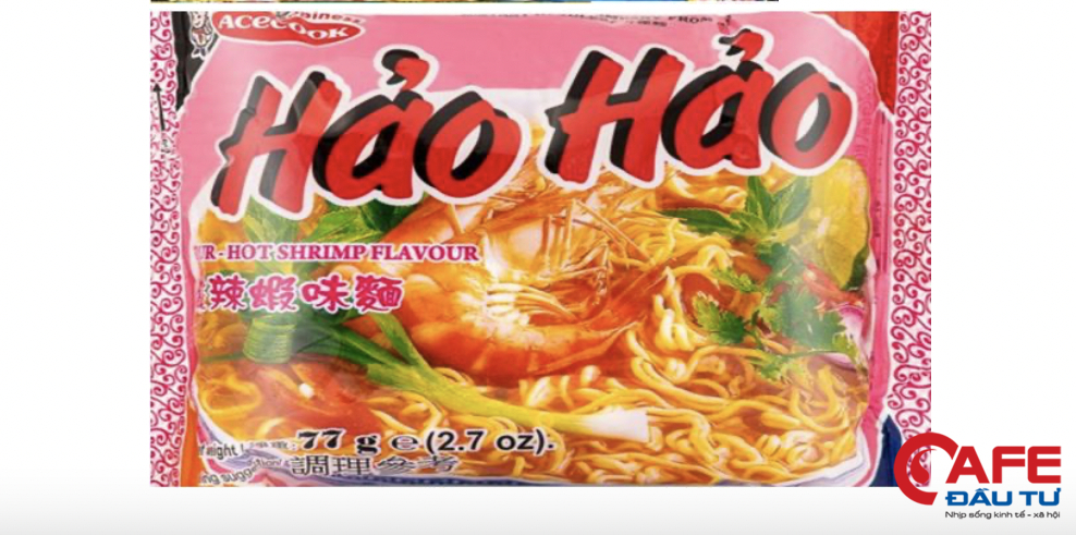 Mì tôm Hảo Hảo bị Ireland thu hồi vì chứa chất có thể gây ung thư