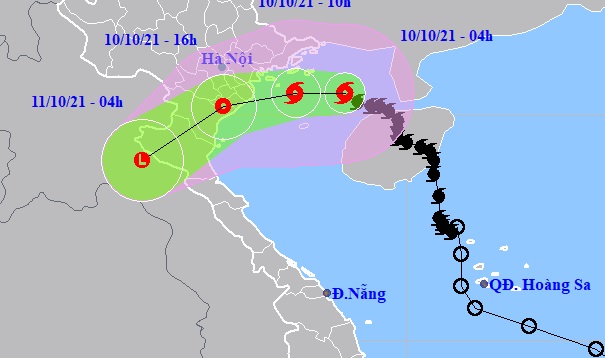 Bão số 7 tiến sát Hải Phòng - Nam Định, ngay lập tức Biển Đông thêm cơn bão mới