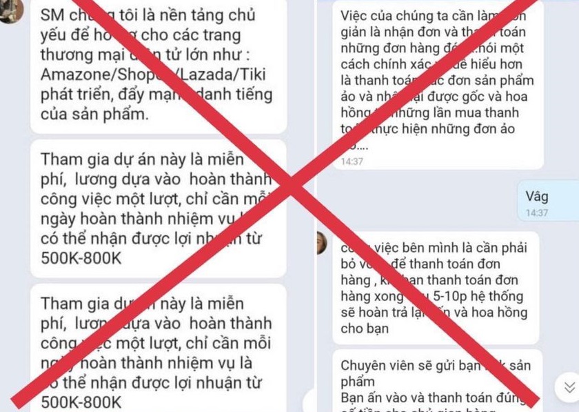 Công an Hà Nội cảnh báo 'chiêu' lừa tuyển cộng tác viên bán hàng online