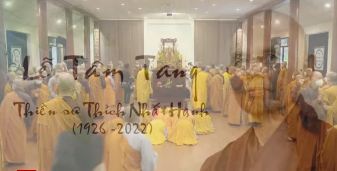Hình ảnh từ Lễ nhập kim quan Thiền sư Thích Nhất Hạnh