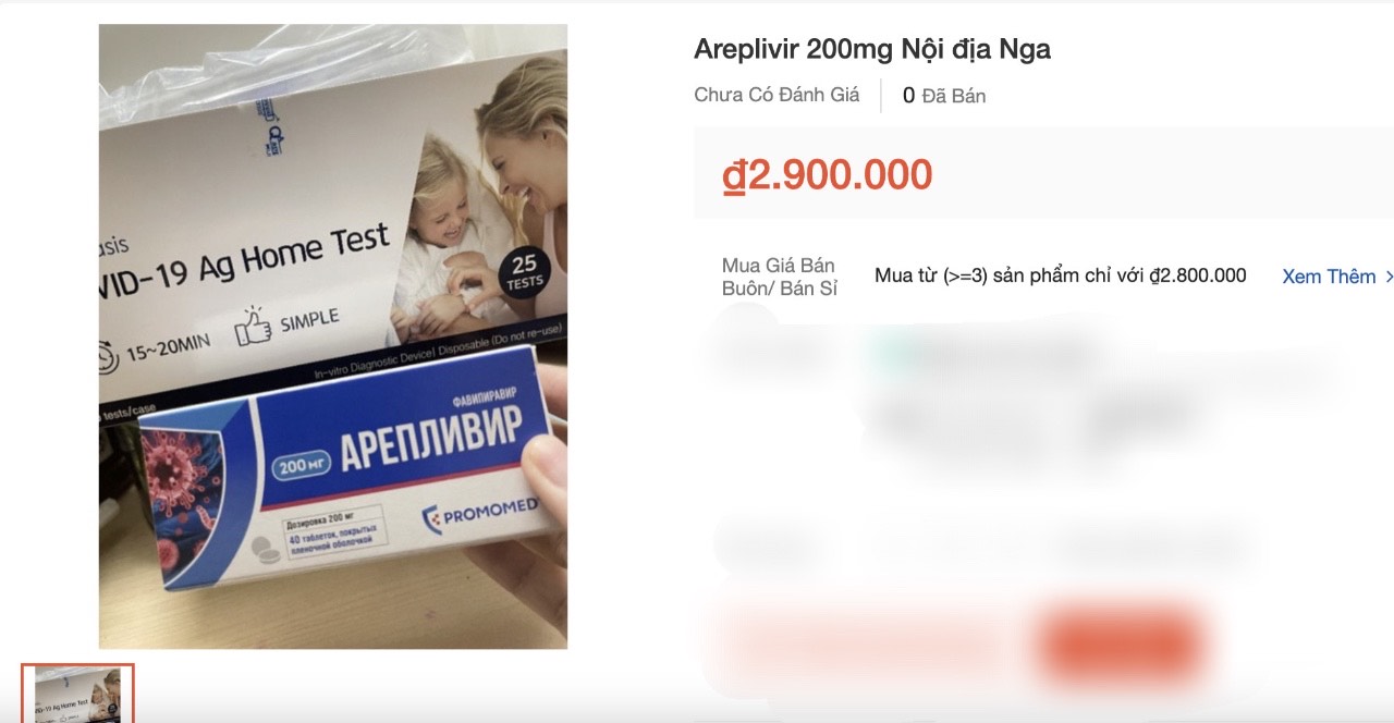 Cảnh báo hậu hoạ dùng 'thuốc xách tay Nga' điều trị Covid-19 đang được săn lùng trên mạng xã hội