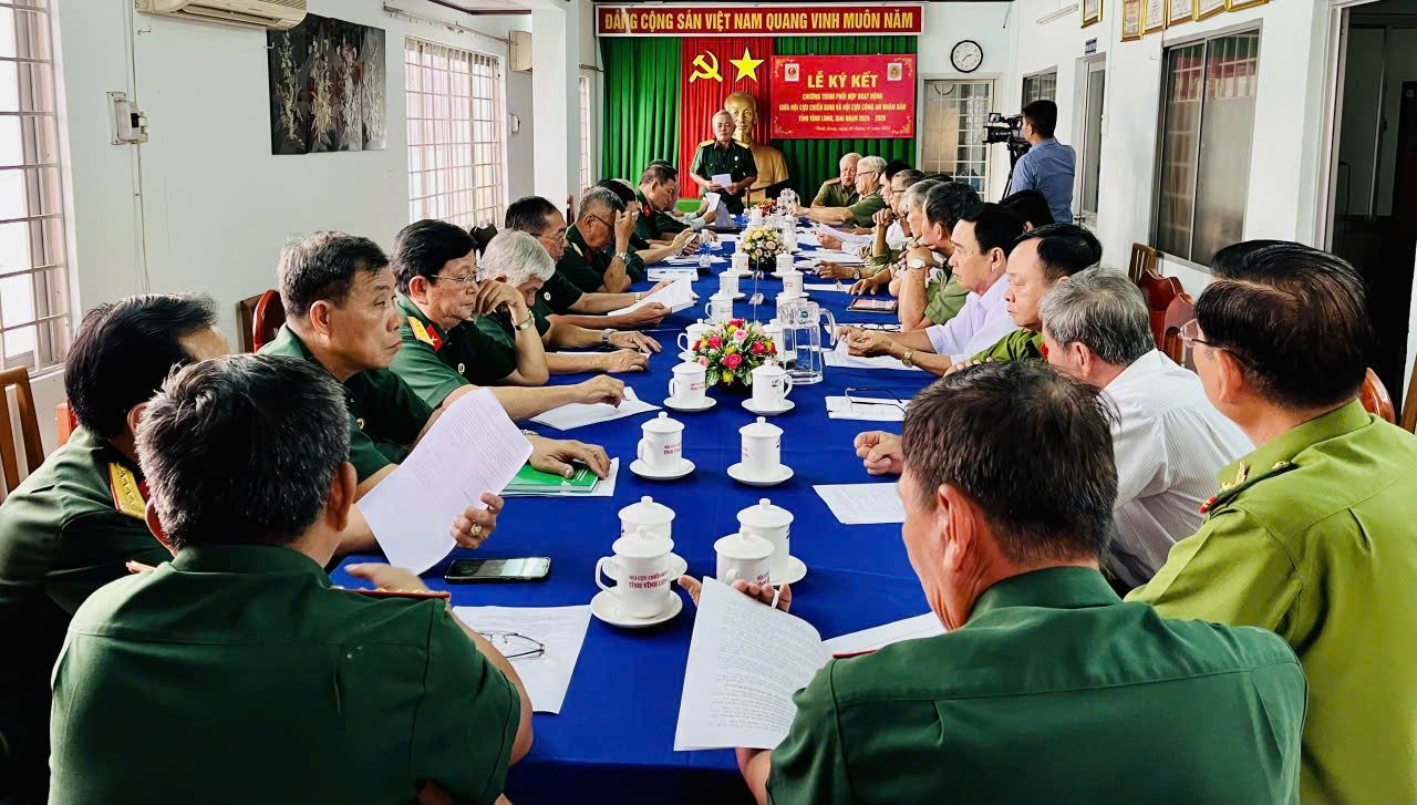 Hội Cựu Chiến binh và Hội Cựu Công an nhân dân tỉnh Vĩnh Long ký kết Chương trình phối hợp hoạt động giai đoạn 2024 – 2029