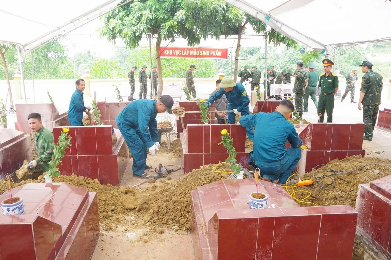 Phú Thọ triển khai lấy mẫu, số hóa thông tin hài cốt liệt sĩ chưa xác định danh tính