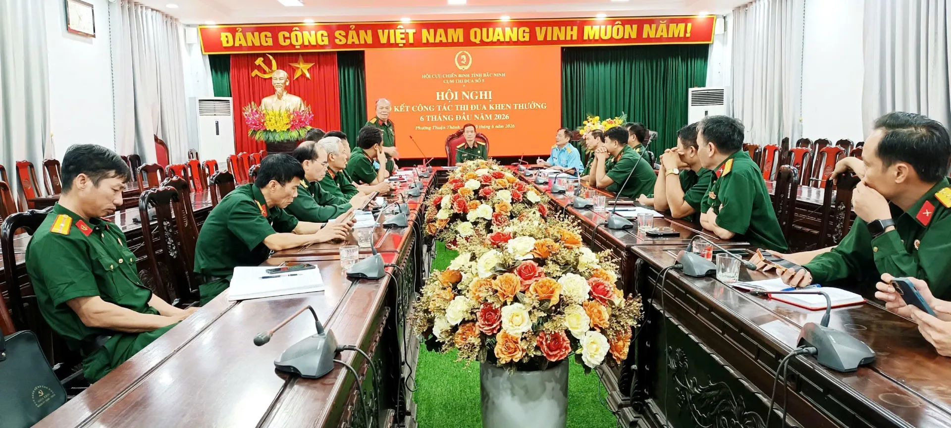 Cụm Thi đua Số 5 Hội CCB tỉnh Bắc Ninh sơ kết công tác thi đua khen thưởng 6 tháng đầu năm 2026