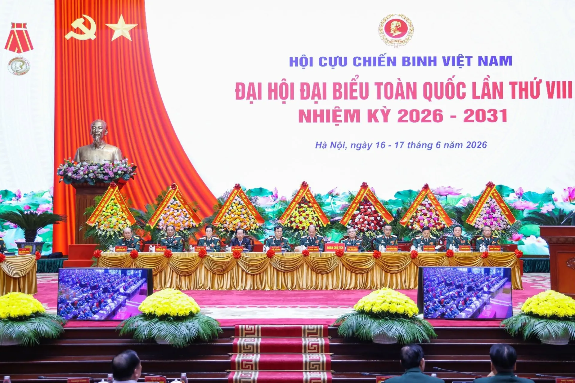 88 đồng chí trúng cử Ban Chấp hành Trung ương Hội Cựu chiến binh Việt Nam khóa VIII, nhiệm kỳ 2026-2031