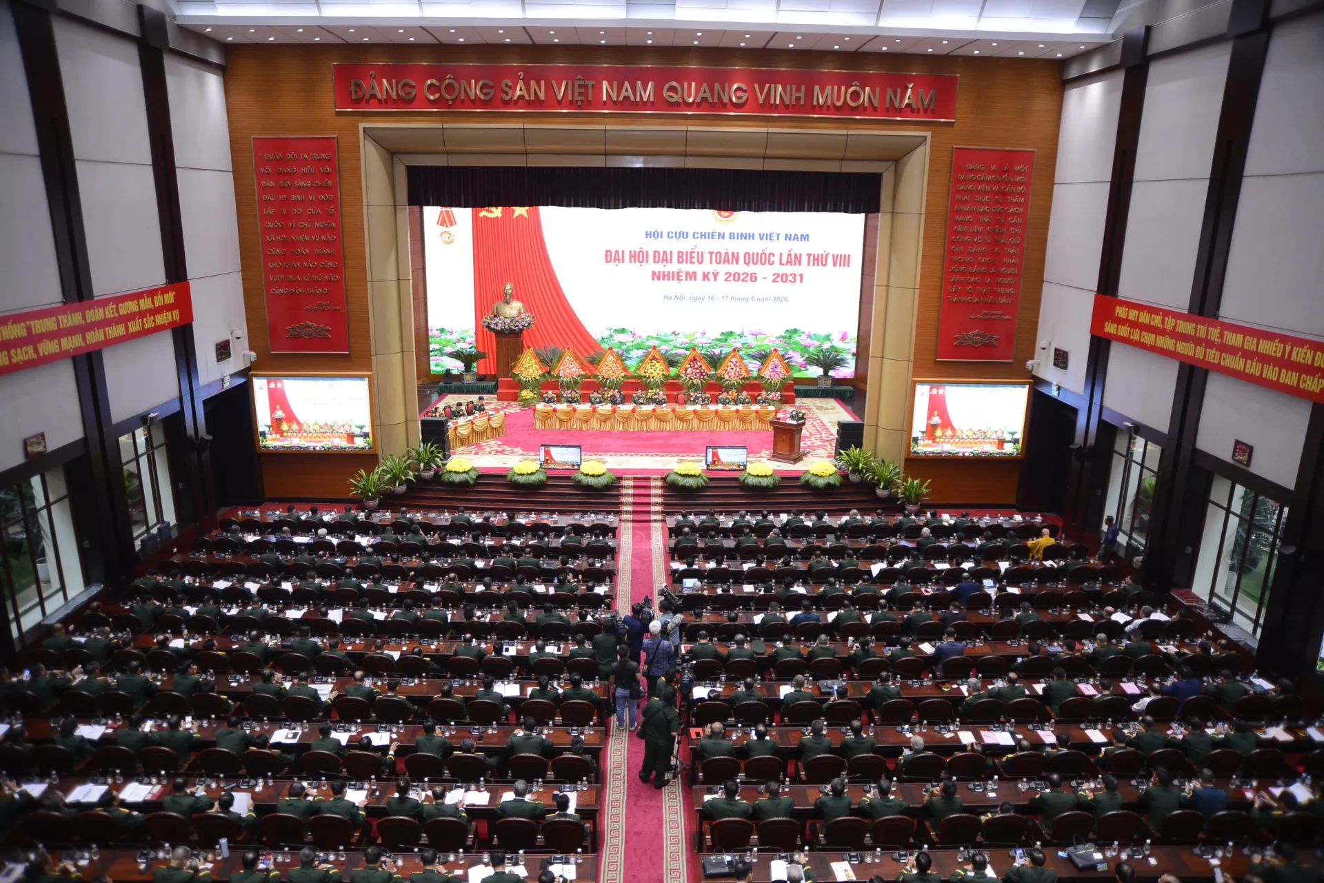 Sáng nay, (17-6) khai mạc trọng thể Đại hội đại biểu toàn quốc Hội Cựu chiến binh Việt Nam lần thứ VIII, nhiệm kỳ 2026-2031