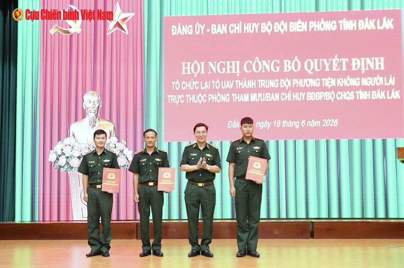 Tỉnh Đắk Lắk thành lập Trung đội phương tiện không người lái