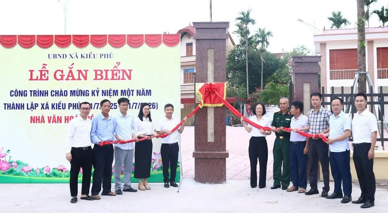 Những công trình thắp sáng diện mạo mới của xã Kiều Phú
