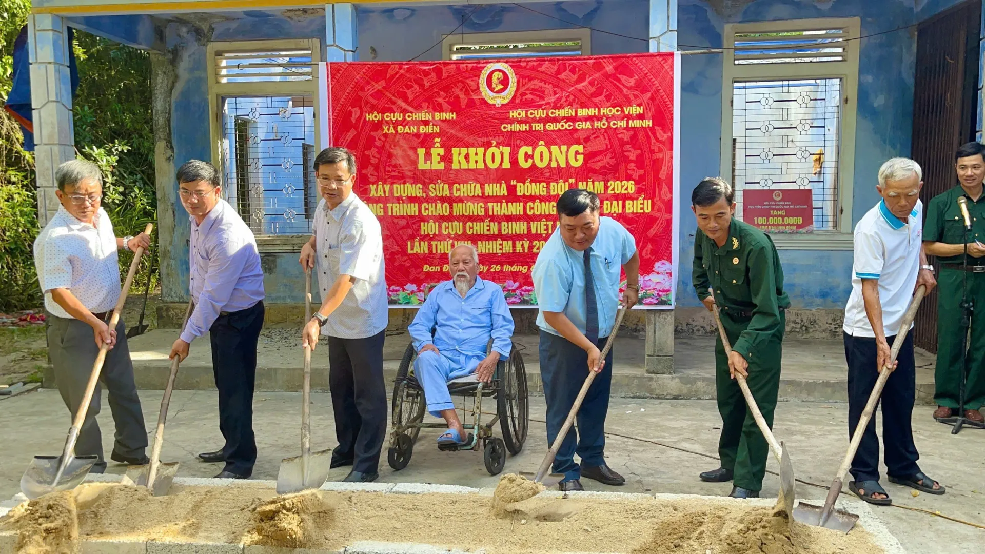 Hội CCB Học viện Chính trị quốc gia Hồ Chí Minh xây dựng nhà tình nghĩa có CCB có hoàn cảnh khó khăn