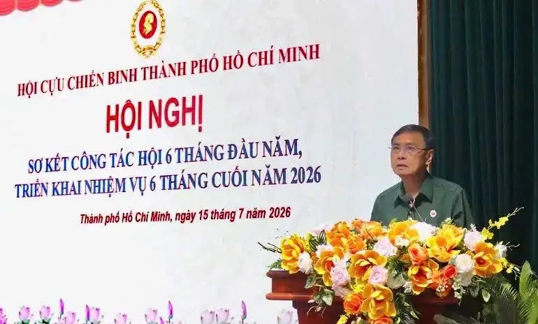 Hội Cựu chiến binh TPHCM sơ kết công tác Hội 6 tháng đầu năm, triển khai nhiệm vụ 6 tháng cuối năm 2026