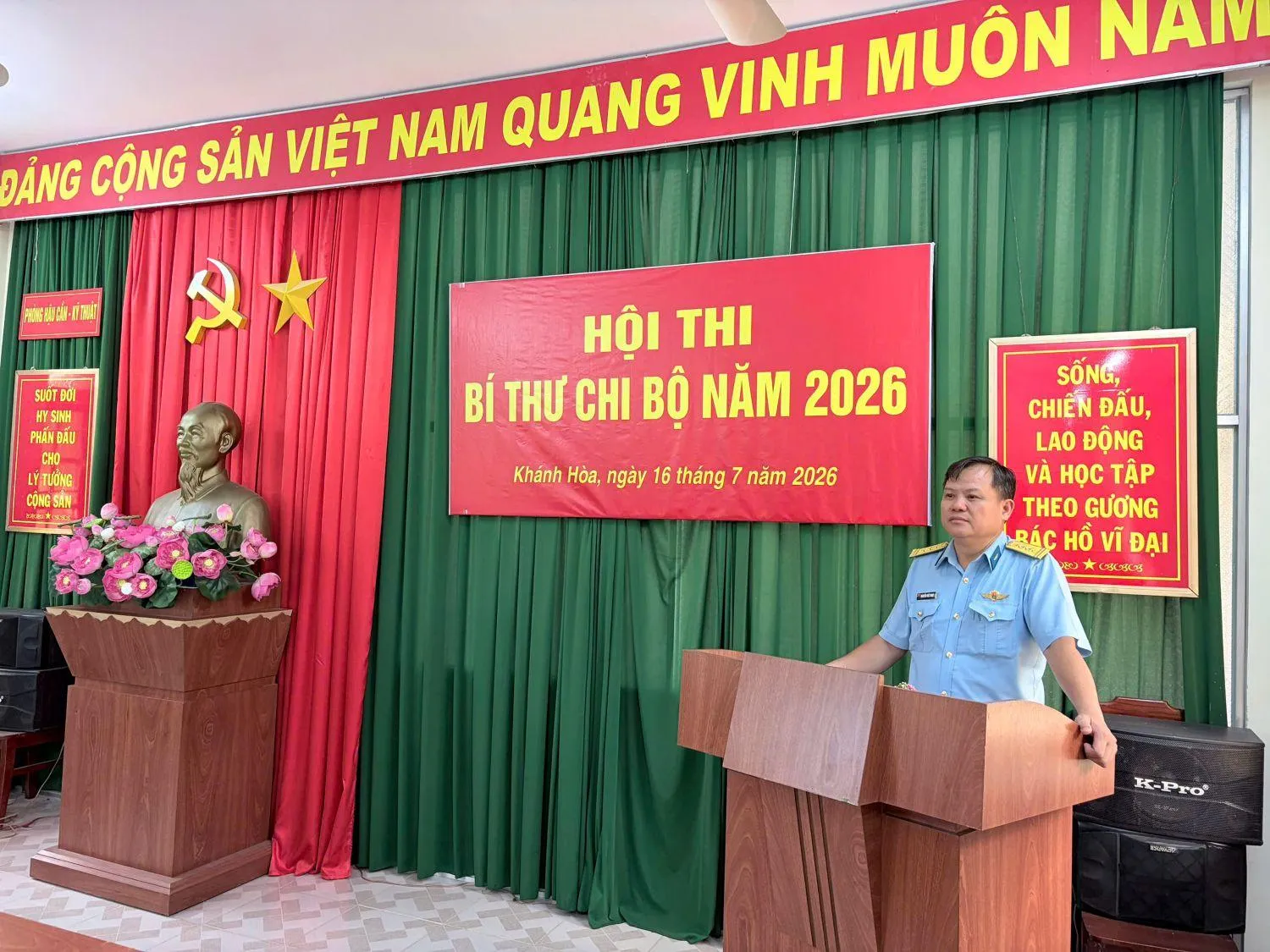 Đảng ủy Phòng Hậu cần - Kỹ thuật (Trường Sĩ quan Không quân) tổ chức thành công Hội thi Bí thư Chi bộ năm 2026