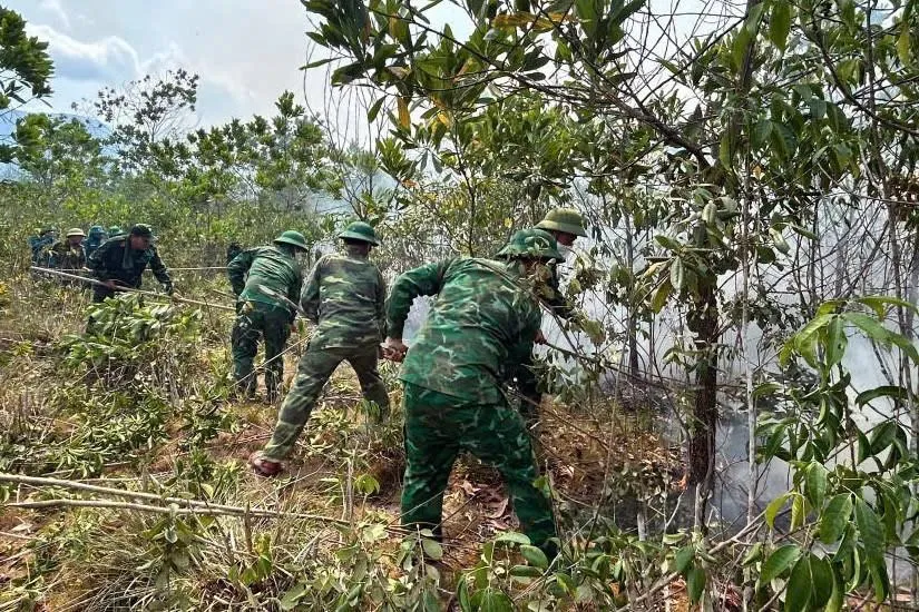 Kịp thời khống chế hai vụ cháy rừng trồng tại xã A Lưới 4