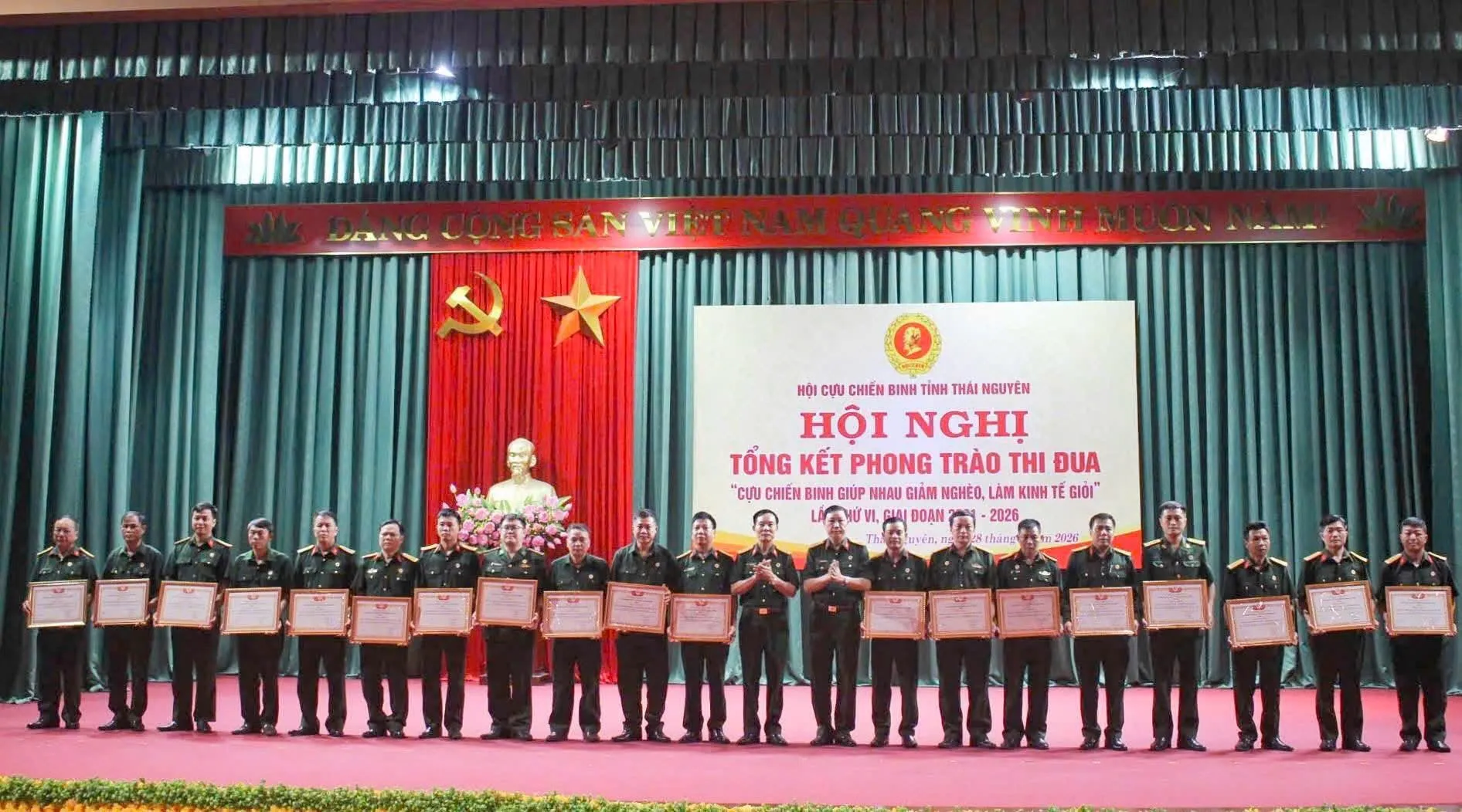Hội Cựu chiến binh tỉnh Thái Nguyên tổng kết phong trào giúp nhau giảm nghèo, làm kinh tế giỏi