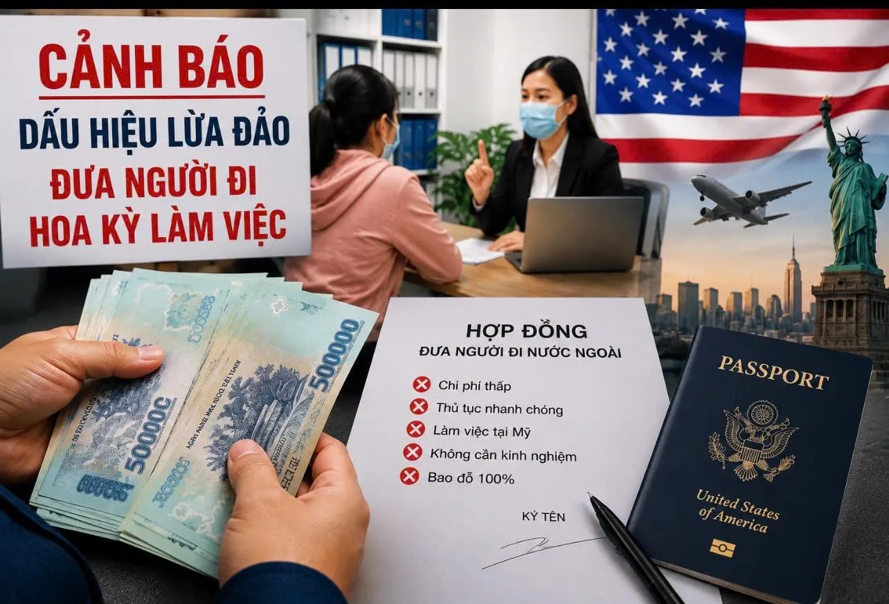 TP Hồ Chí Minh: Tiếp nhận tố giác vụ người phụ nữ phản ánh mất hơn 307 triệu đồng khi đăng ký chương trình đi làm việc tại Hoa Kỳ