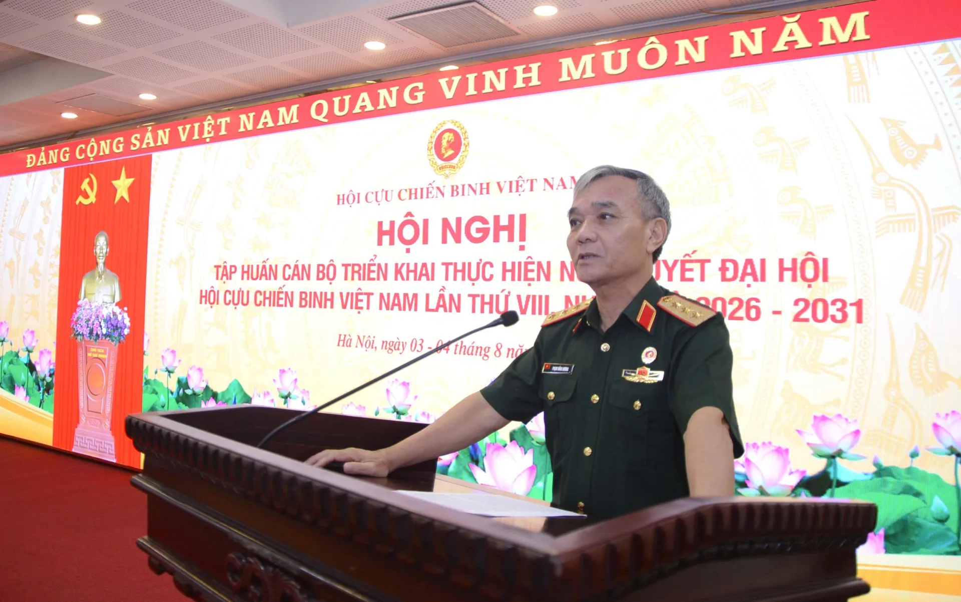 Hội Cựu chiến binh Việt Nam: Tập huấn cán bộ chủ chốt thực hiện Nghị quyết Đại hội lần thứ VIII