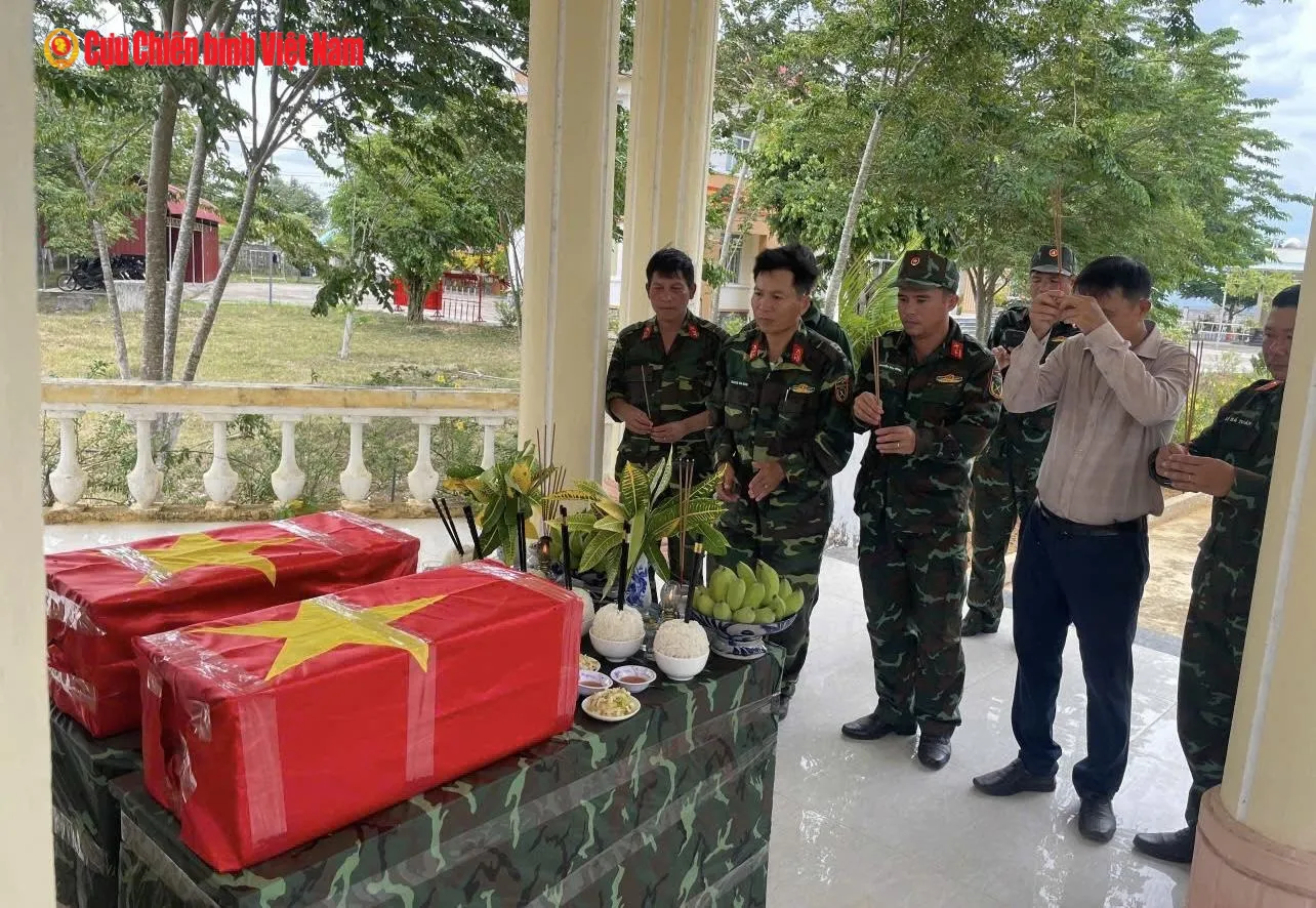 Tỉnh Đắk Lắk quy tập 2 hài cốt liệt sĩ tại xã Tuy An Tây