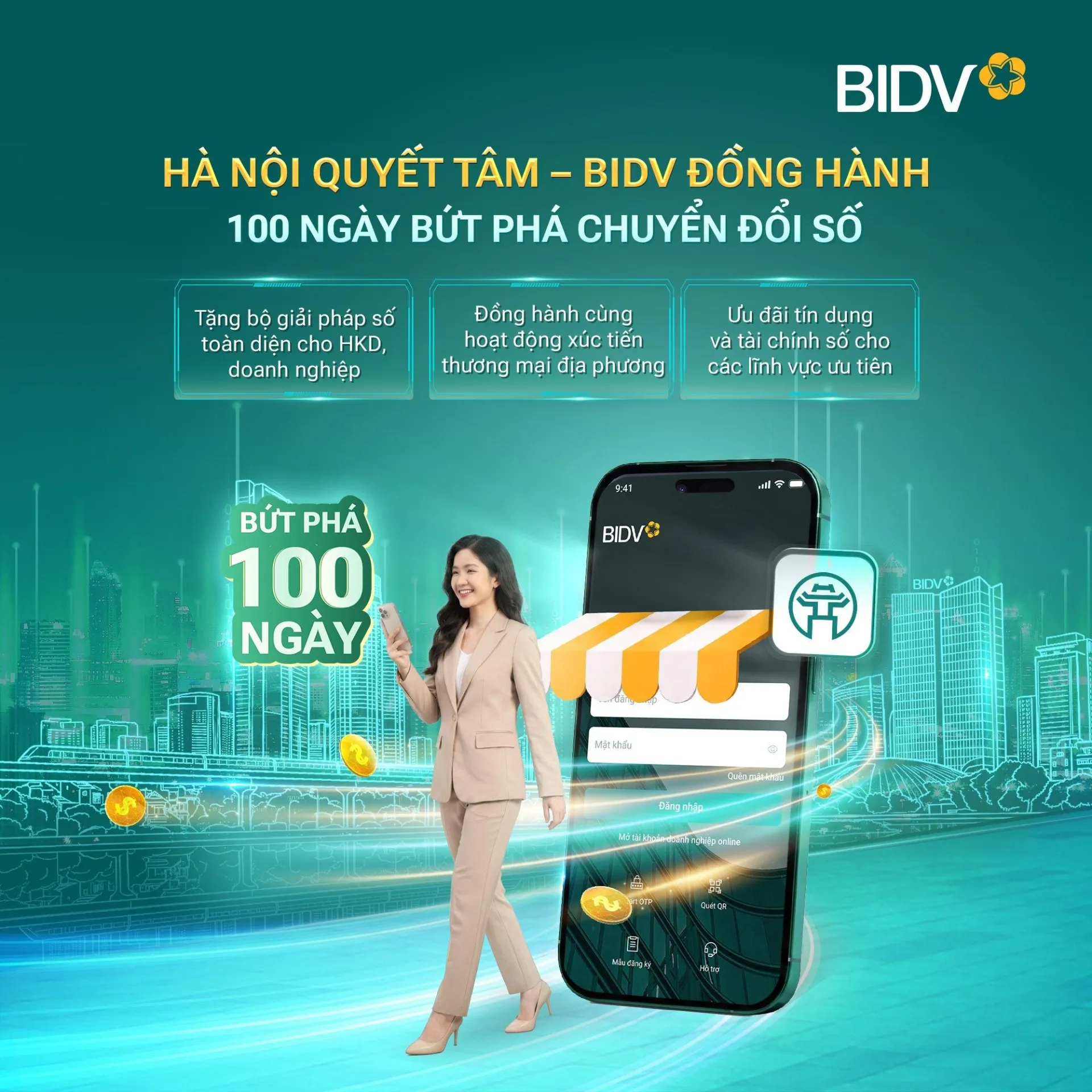BIDV và những giải pháp trợ lực công nghệ, tài chính