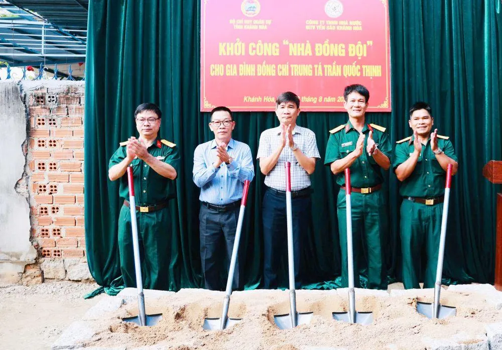 Yến sào Khánh Hòa đồng hành hỗ trợ kinh phí xây dựng “Nhà đồng đội”