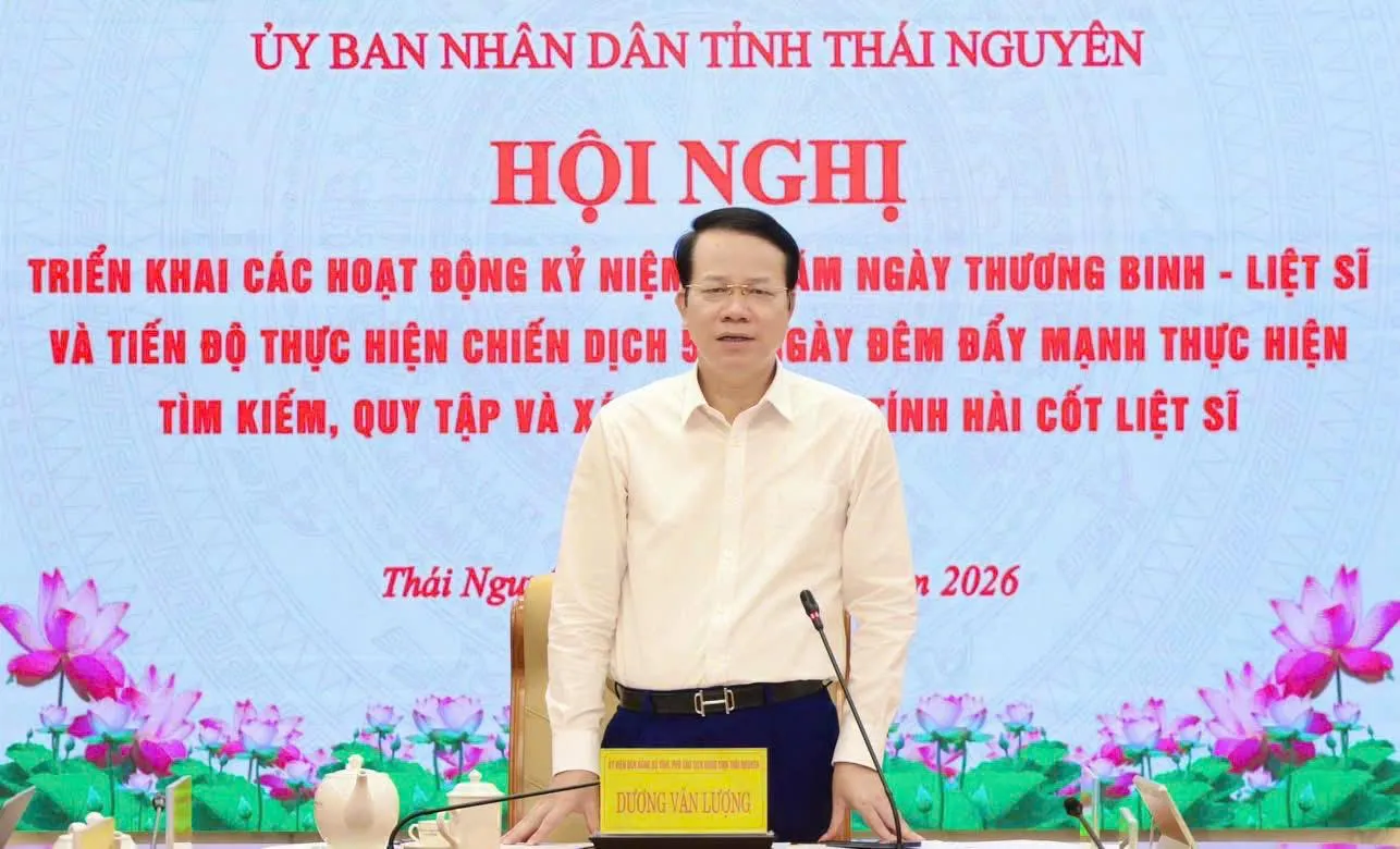 THÁI NGUYÊN TRIỂN KHAI CÁC HOẠT ĐỘNG KỶ NIỆM 80 NĂM NGÀY THƯƠNG BINH - LIỆT SĨ