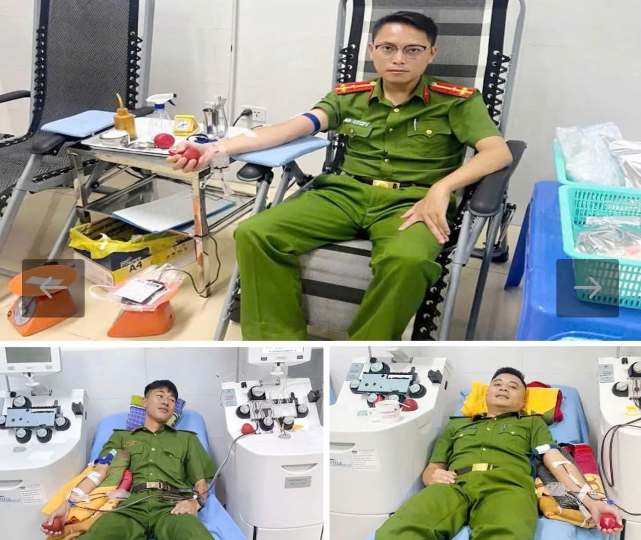Thanh Hóa: Ba cán bộ Phân trại tạm giam Công an tỉnh hiến máu kịp thời giúp phạm nhân qua cơn nguy kịch