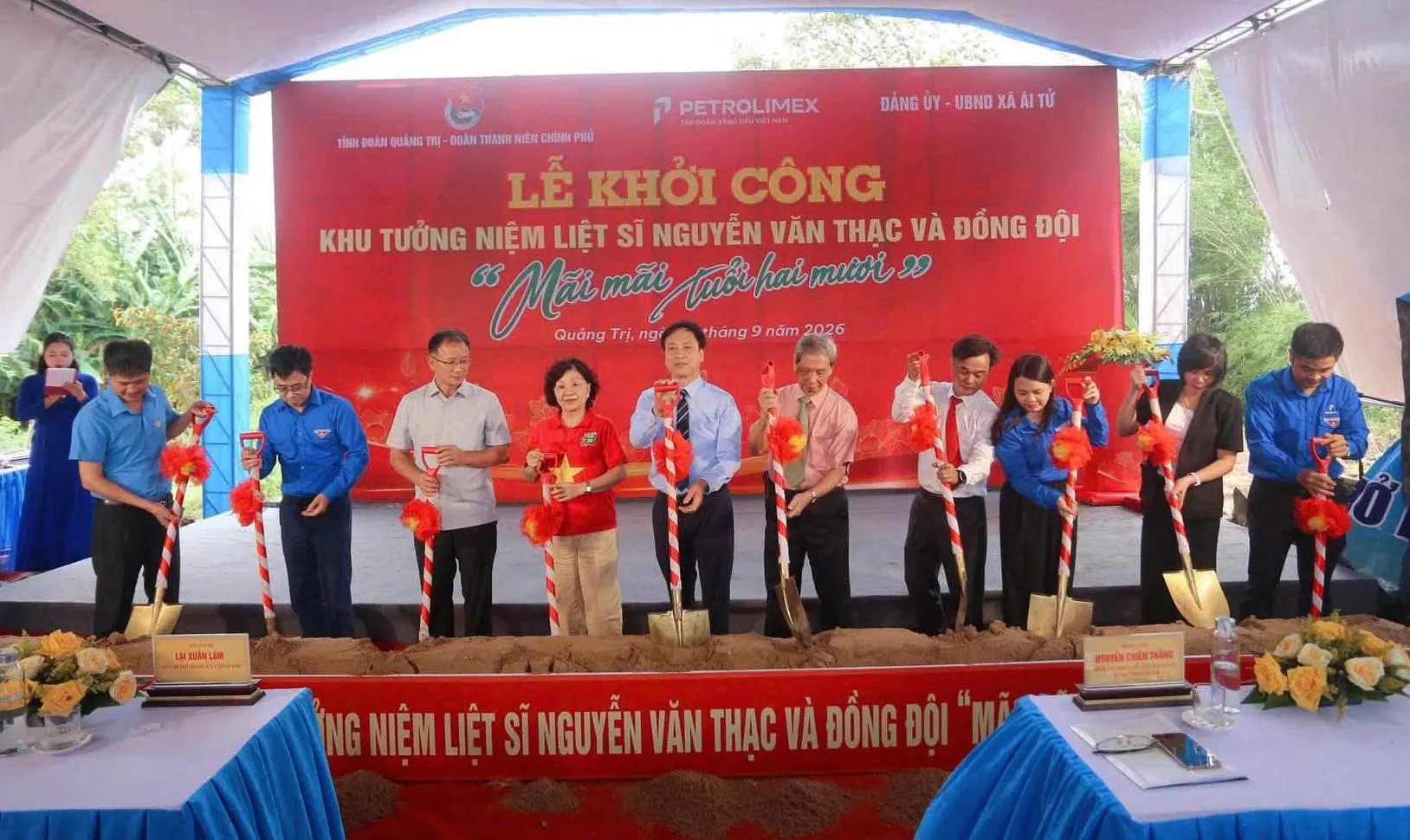 Quảng Trị: Khởi công xây dựng Khu tưởng niệm liệt sĩ Nguyễn Văn Thạc và đồng đội ‘Mãi mãi tuổi hai mươi’