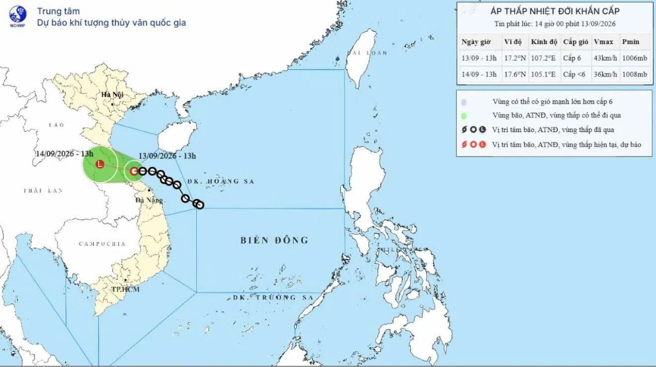 Thanh Hoá: Chủ tịch UBND tỉnh  ban hành Công điện số 05/CĐ-UBND về chủ động ứng phó với áp thấp nhiệt đới và đợt mưa lớn
