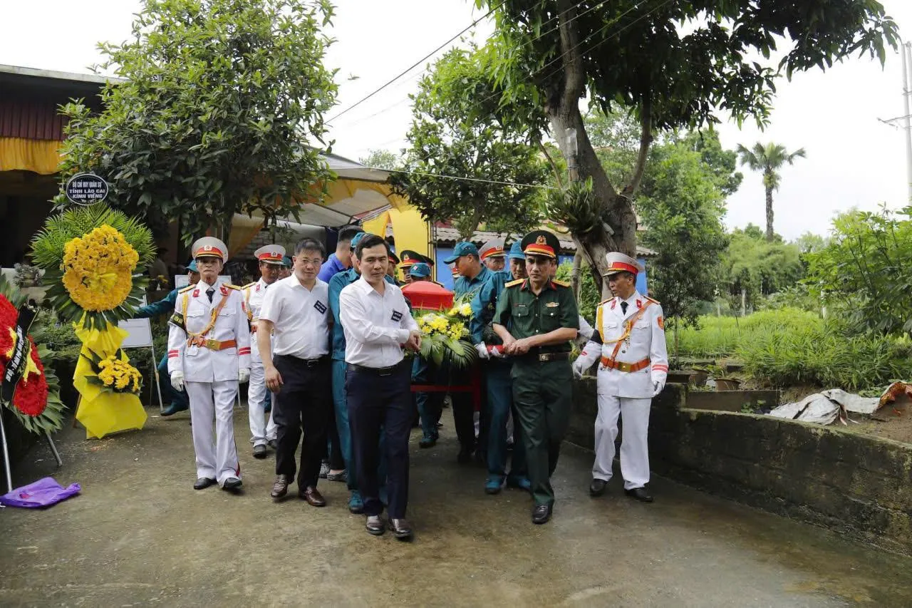 Hy sinh sau trên nửa thế kỷ, hài cốt liệt sỹ Nguyễn Văn Nghị đã được trở về với quê hương