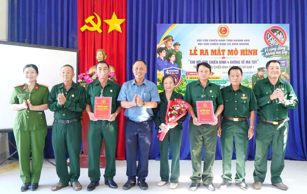 Chi hội Cựu chiến binh thôn Phú Ân Nam 1 ra mắt mô hình “4 không về ma túy”