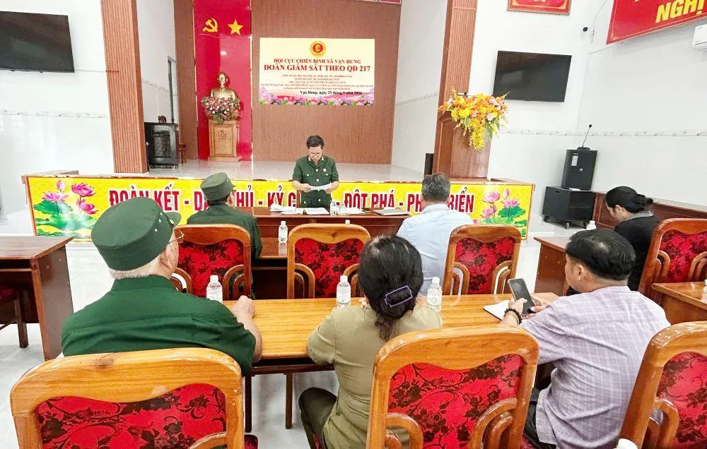 Xã Vạn Hưng (tỉnh Khánh Hoà): Thực hiện đầy đủ, kịp thời các chế độ, chính sách đối với người có công và hội viên Cựu chiến binh