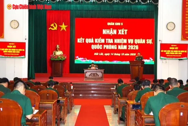 Quân khu 5 nhận xét kiểm tra tại Bộ CHQS tỉnh Đắk Lắk