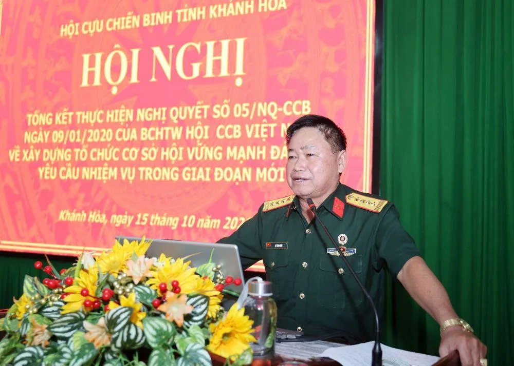 Hội Cựu chiến binh tỉnh Khánh Hòa tổng kết thực hiện Nghị quyết 05 về xây dựng tổ chức cơ sở Hội vững mạnh