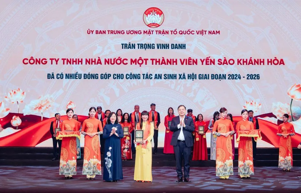 Yến sào Khánh Hoà đón nhận biểu dương về công tác an sinh xã hội giai đoạn 2024- 2026