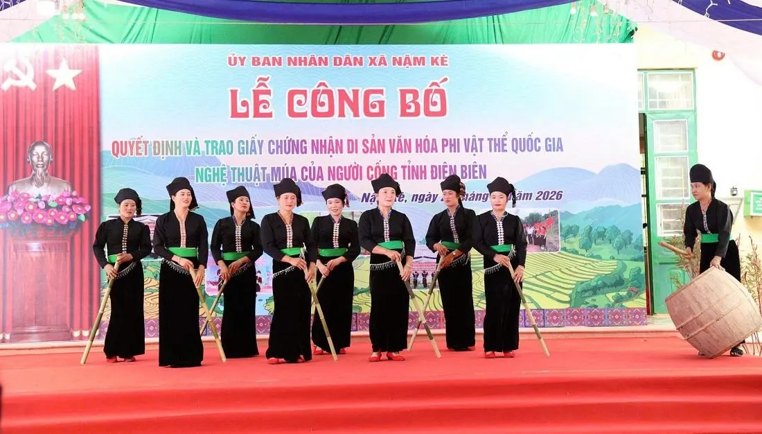 Nghệ thuật múa của người Cống được ghi danh Di sản văn hóa phi vật thể quốc gia