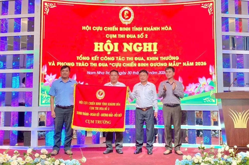 Cụm thi đua số 2 Hội Cựu chiến binh tỉnh Khánh Hoà tổng kết phong trào thi đua năm 2026