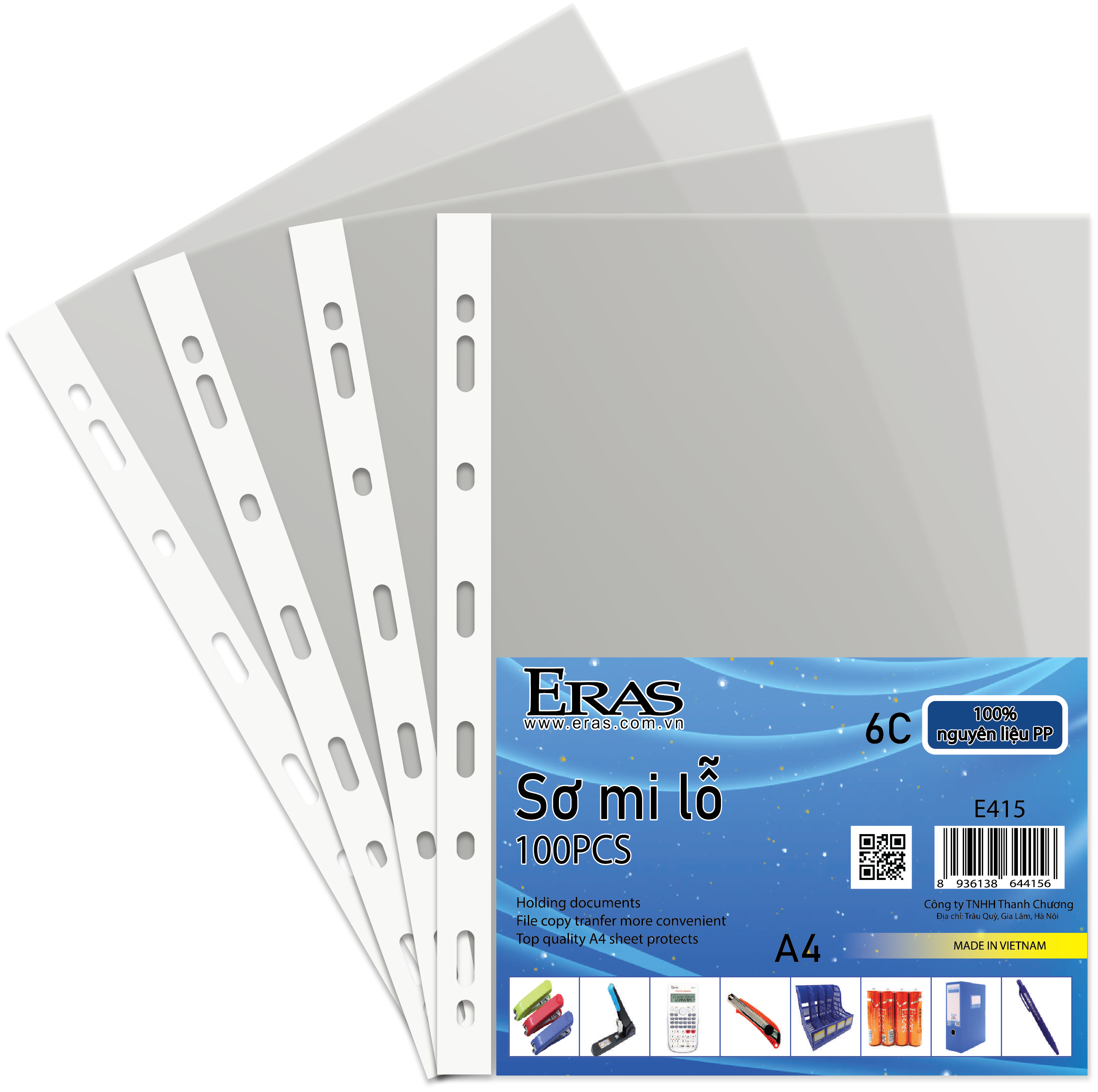 Sơ mi lỗ 6C E415