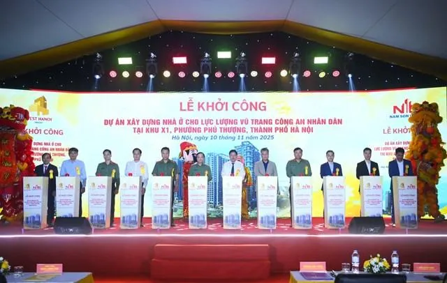 Hà Nội khởi công dự án nhà ở cho lực lượng Công an nhân dân